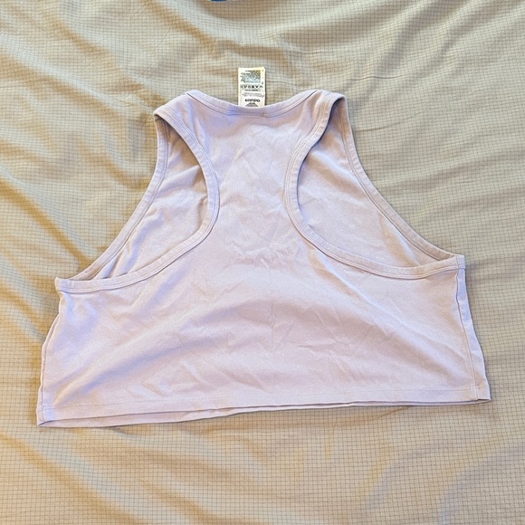 Adidas Originals Pastel Purple Tree Foil Crop Tank Top - Picture 6 of 6
